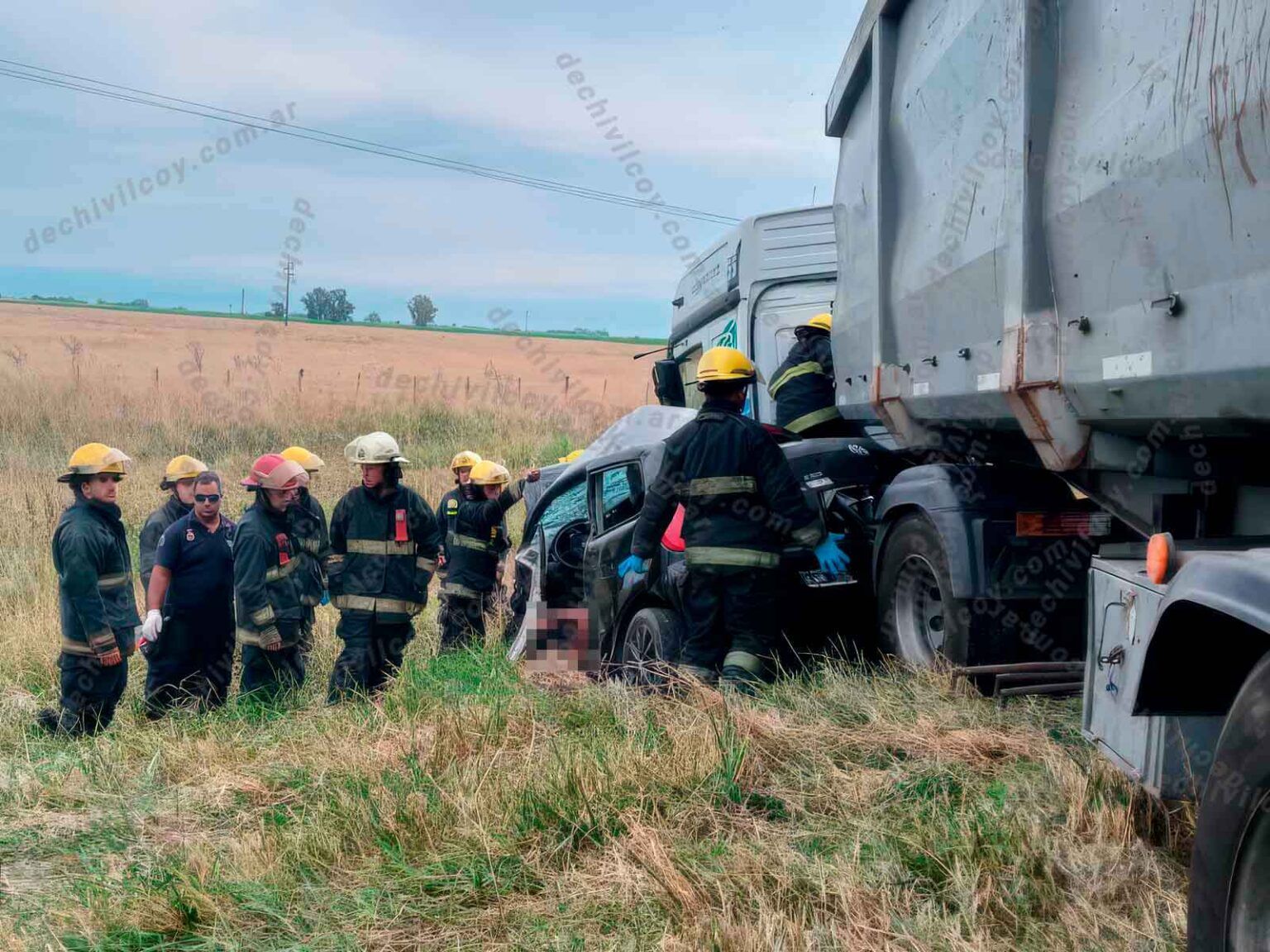 OTRO SINIESTRO VIAL  EN LA RUTA 5.-